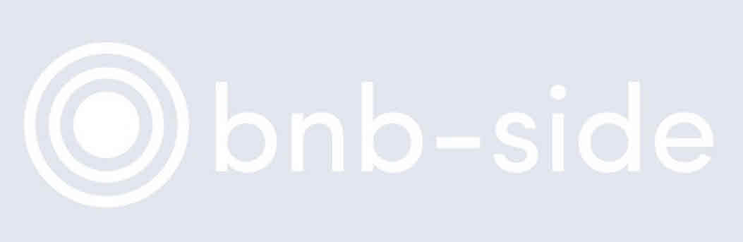 The bnb-side trade mark as applied for: white concentric rings beside the word bnb-side
